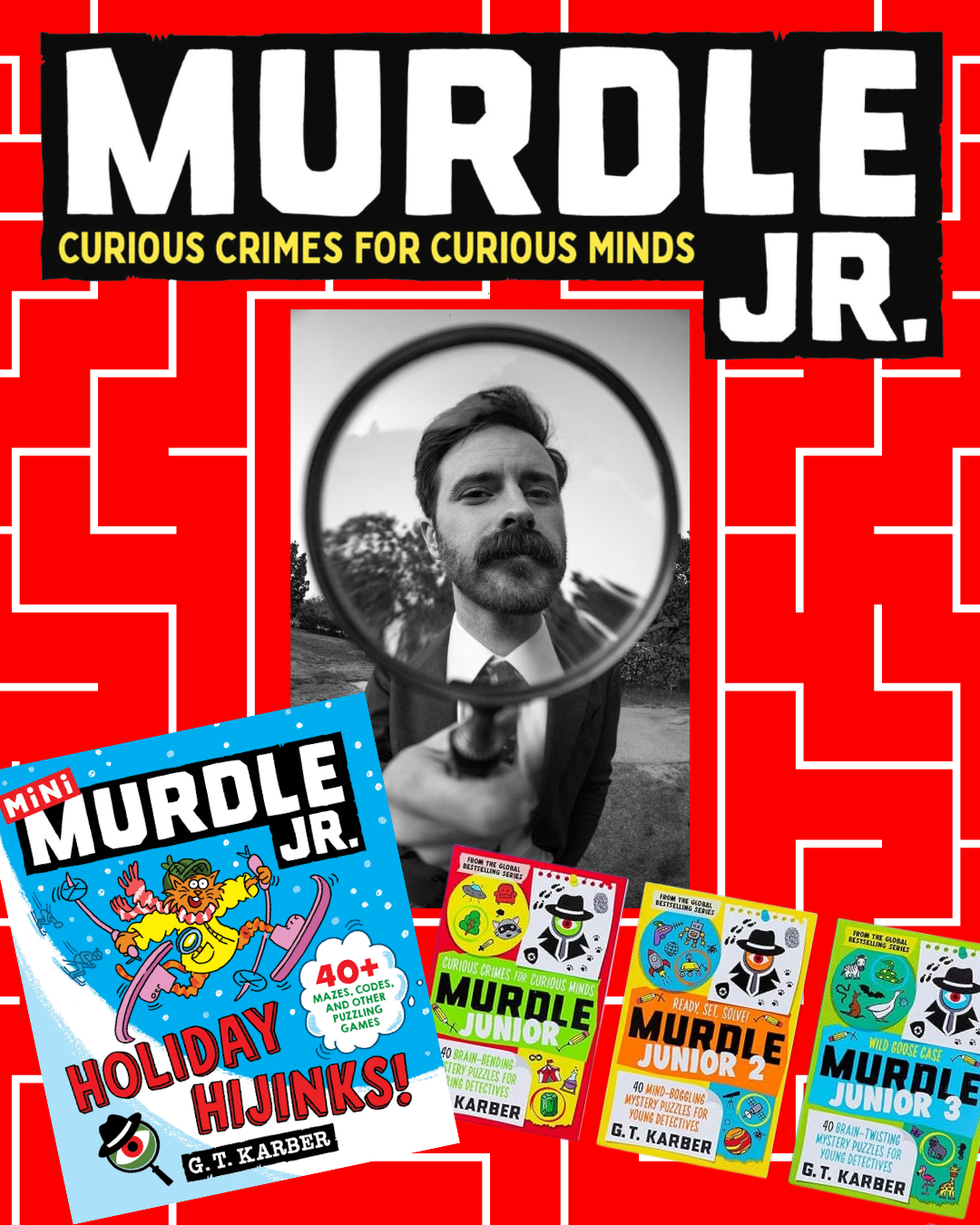 mini Murdle Jr. Holiday Hijinks! G.T. Karber Author Visit (ages 7 & up)