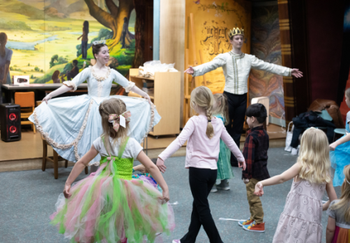 Milwaukee Ballet ballerinas lead a story time at Wauwatosa Library